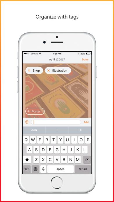 Tags MiniNotes iPhone screenshot 4 - Productivity app
