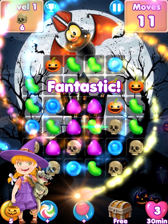 Cute Halloween Games & Treats iPad screenshot 1 - Games app