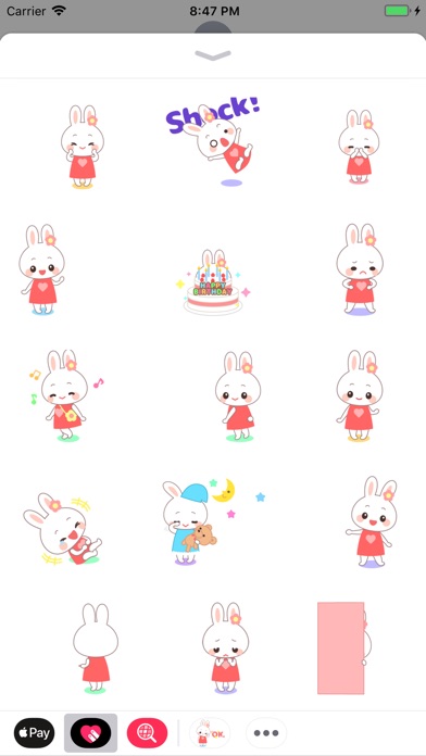 Cute Rabbit Animated Sticker screenshot 2