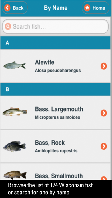 WI Fish ID iPhone screenshot 2 - Education app