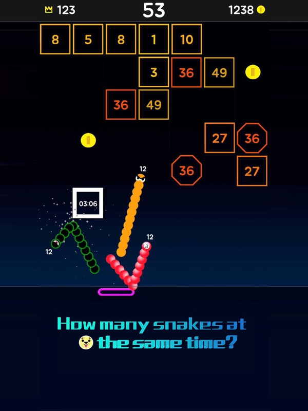 Snake Bricks-Bounce Balls screenshot 11