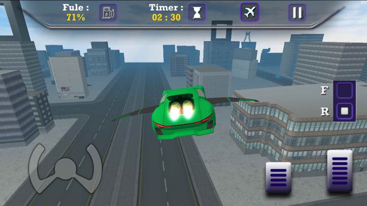 Flying Sports Car Driving Sim-Ulator Game screenshot-4