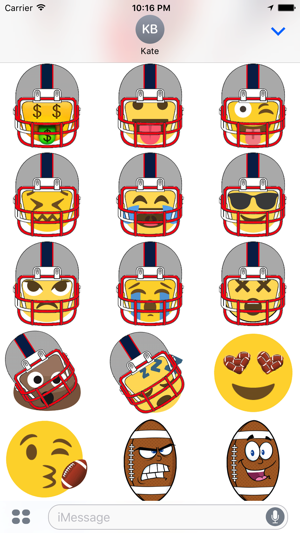 New England Football Sticker Pack Experience(圖3)-速報App