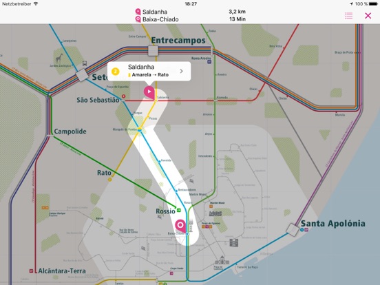 Screenshot #6 pour Lisbonne Rail Map Lite