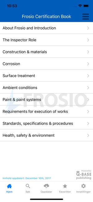 FROSIO Inspectors Book