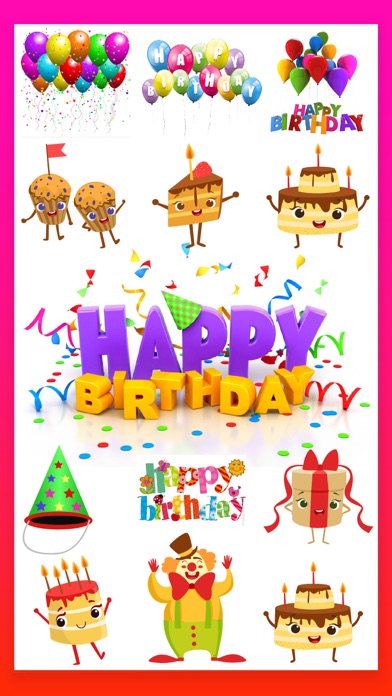 Screenshot #1 pour Happy Birthday Wish Stickers