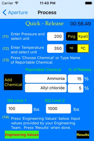 Quick-Release Leak Calculator screenshot 3