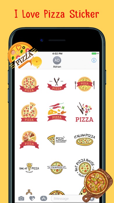 Loving Hot Pizza Stickers screenshot 3