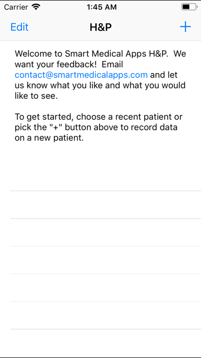 Screenshot #1 pour Smart Medical Apps H&P
