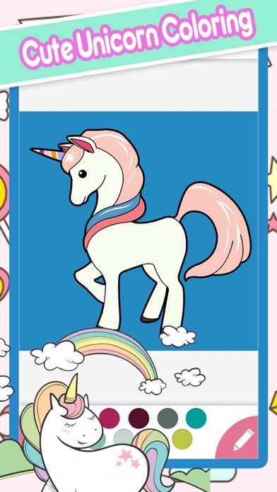 How to cancel & delete Cute My Little Unicorn House Coloring Book from iphone & ipad 2