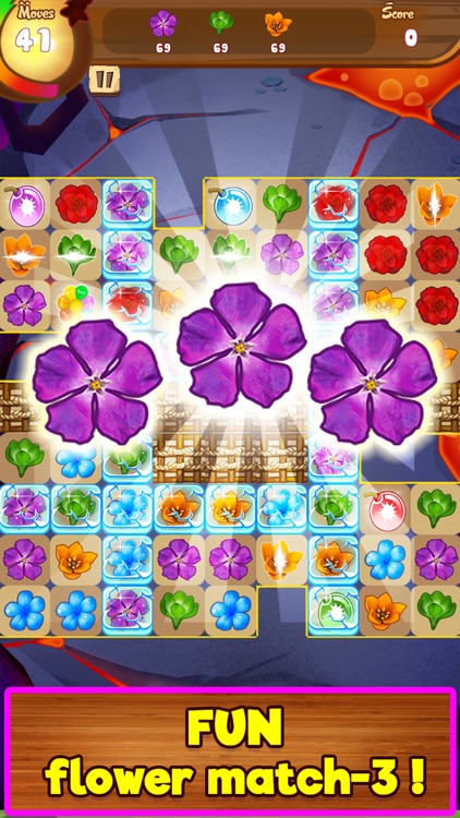 Blossom Garden Match 3 Puzzle Game! screenshot-4