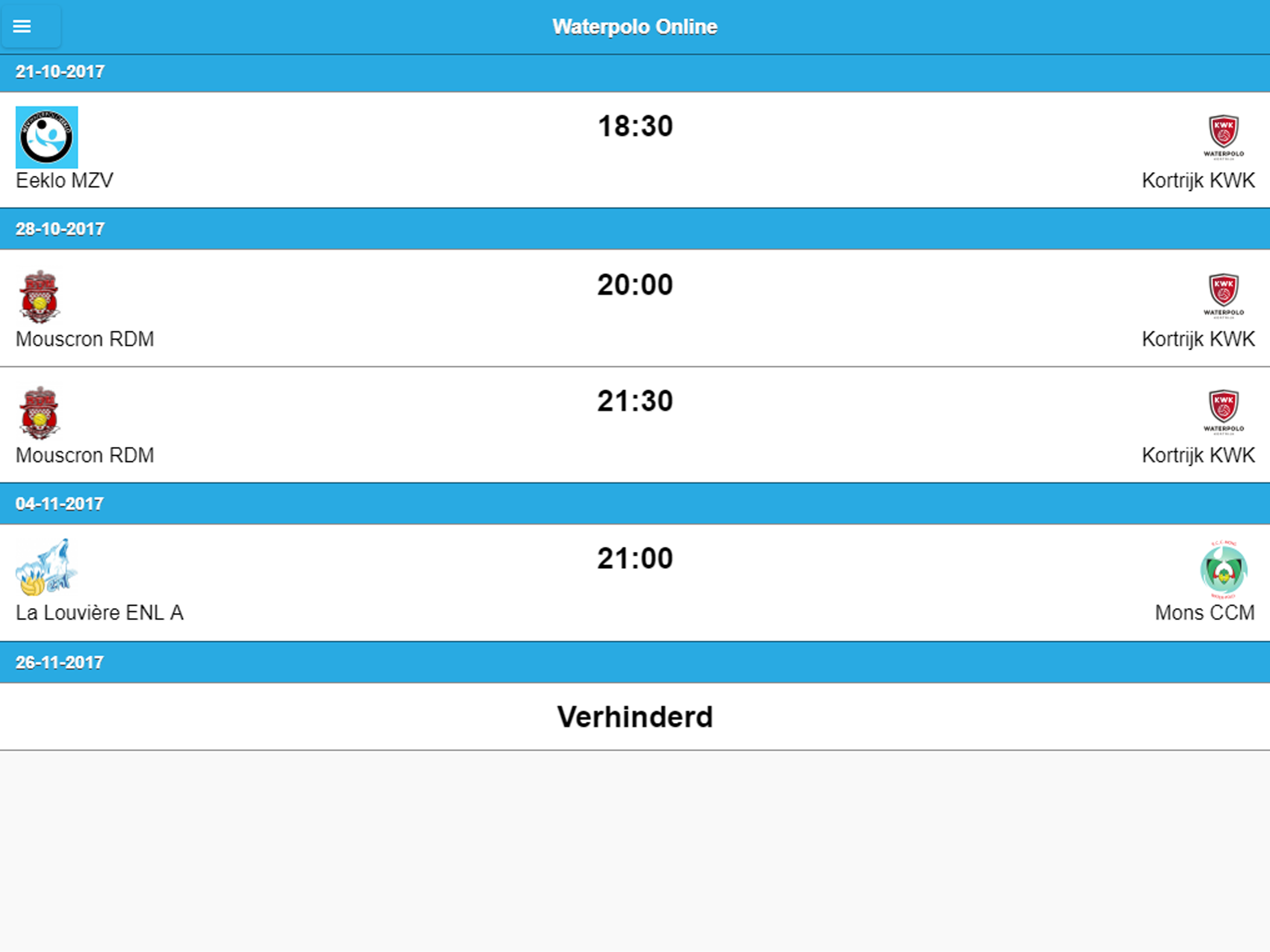 Waterpolo Online