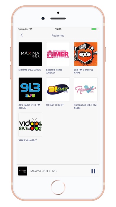 Radios de Mexico - AM/FM iPhone screenshot 5 - Music app