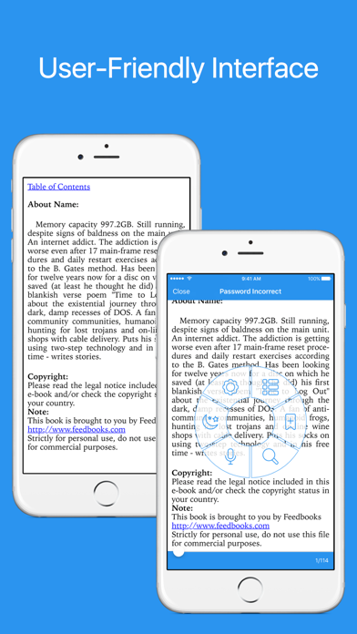 Screenshot #1 pour MOBI Reader - Reader for mobi, azw, azw3, prc