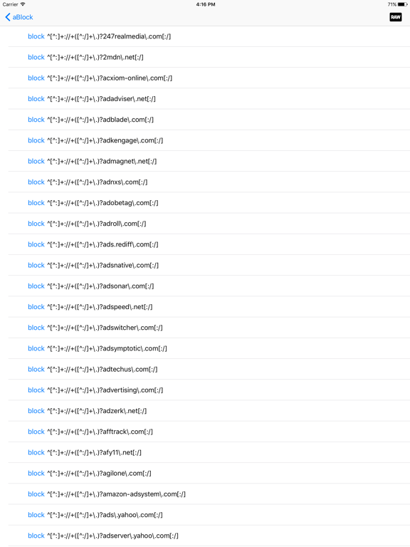 Screenshot #5 pour aBlock - ad blocker