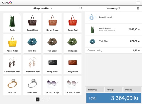 Sitoo POS screenshot 2