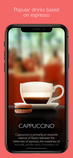 Schermafbeelding van de geweldige koffie-app