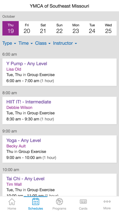Screenshot 4 of YMCA of Southeast Missouri App