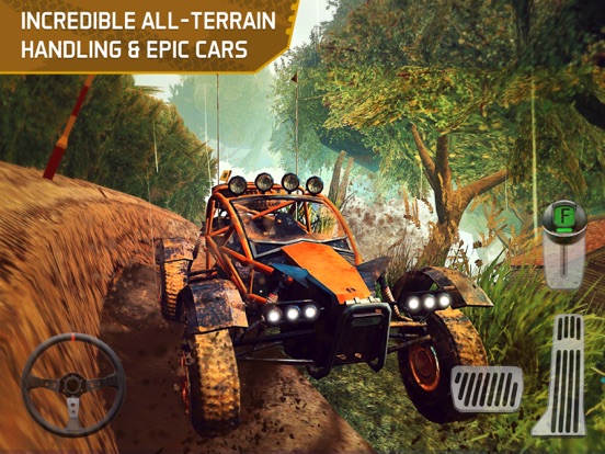 4x4 Dirt Track Forest Driving iPad app afbeelding 4