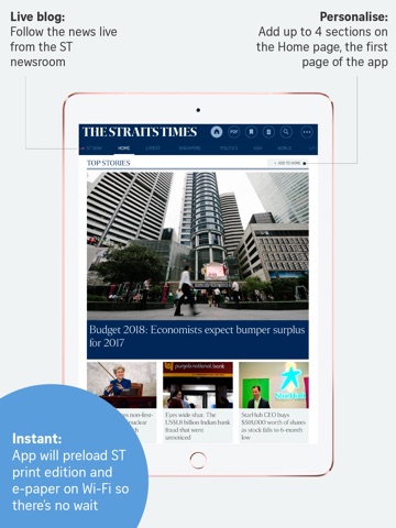 The Straits Times for iPad screenshot 2