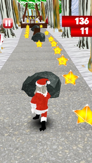 Santa Sliding In Snow Screenshot 2