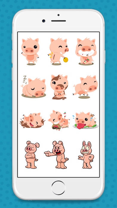 Animated Pink Pig Stickers screenshot 3