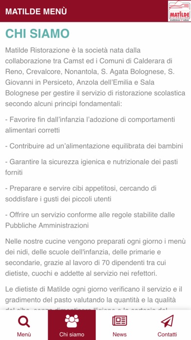 Screenshot #1 pour Matilde Menu