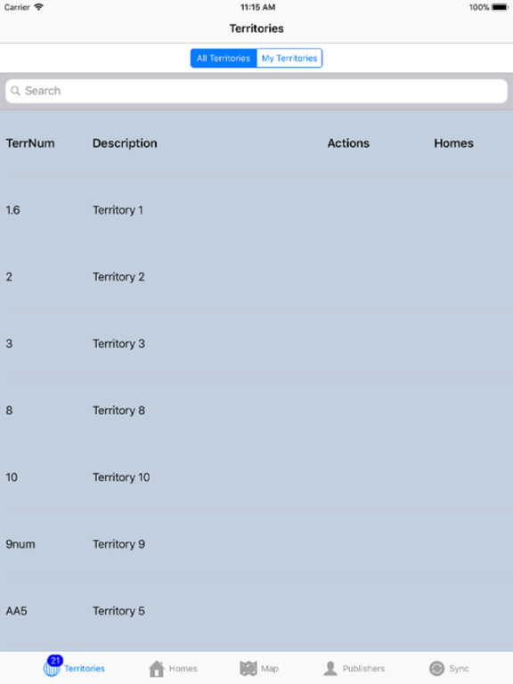 Screenshot #4 pour Territory Organizer Mobile
