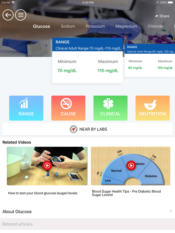Screenshot #6 pour Blood Test Guide