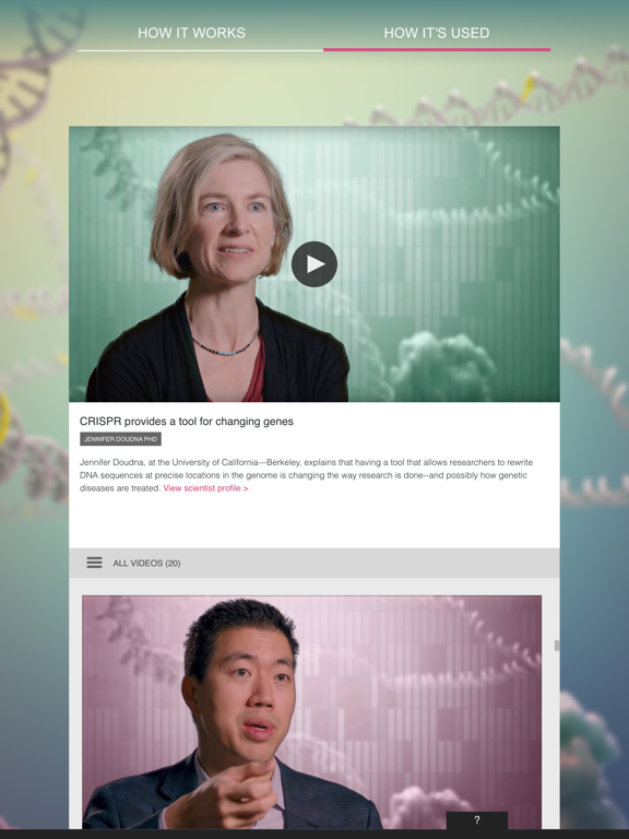 CRISPR-Cas9 iPad screenshot