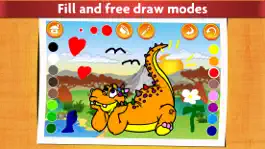 Game screenshot Dinosaurs - Kids Coloring book mod apk