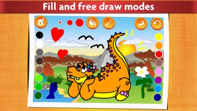 Dinosaurs - Kids Coloring book Screenshot