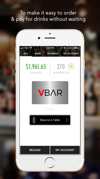 V-Bar - Order Bar Drinks Fast Screenshot