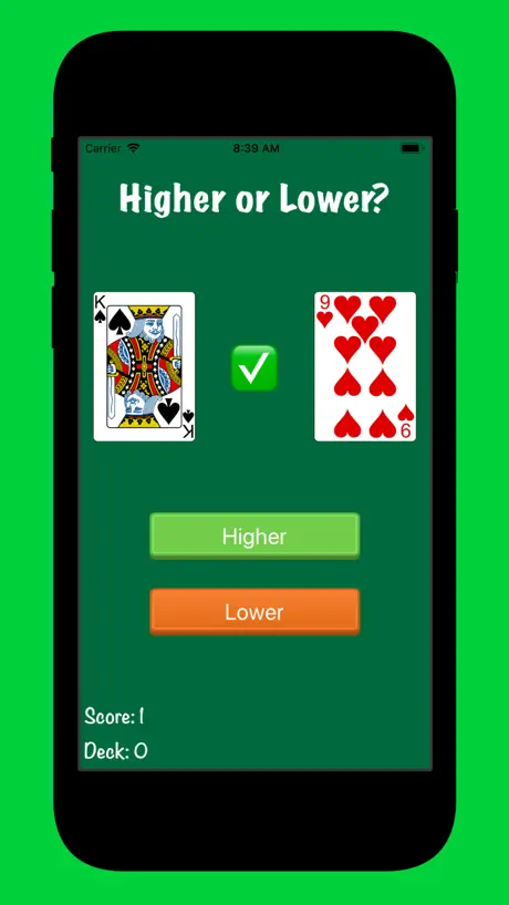 Higher or Lower?