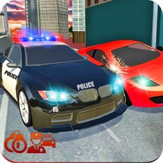 Activities of City Police Car Driving