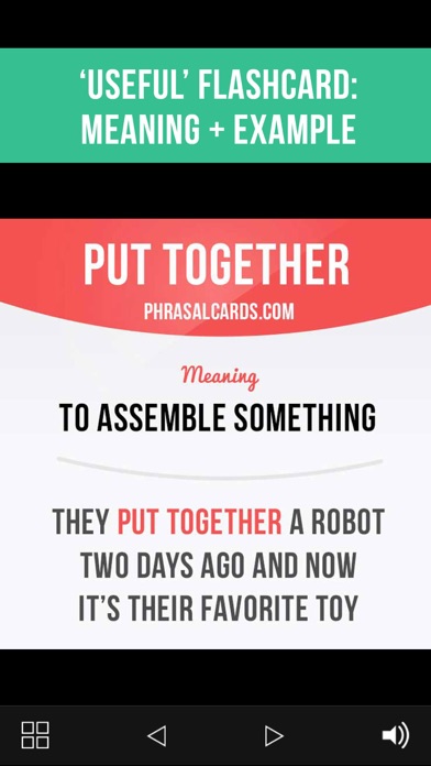 Screenshot #3 pour Phrasal Verbs Cards Lite