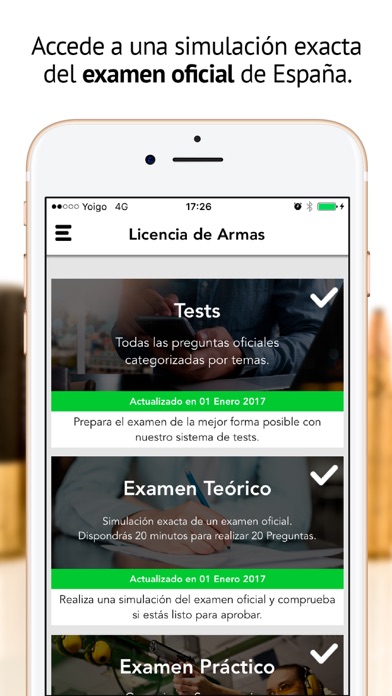 Licencia de Armas España Screenshot