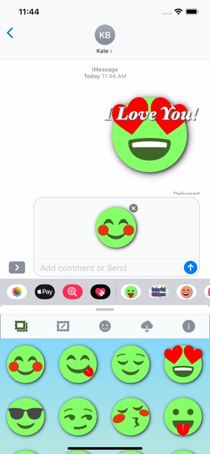 綠色的表情符號 • Stickers(圖7)-速報App