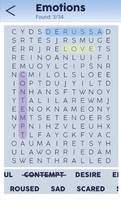 Word search in English - Unscramble hidden words screenshot 4