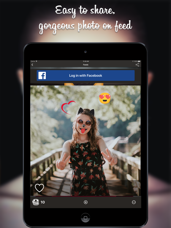 Cat Face Photo Editor iPad screenshot