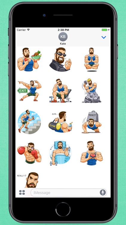 Gym Guy Stickers