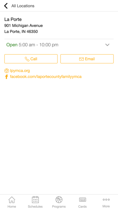 Screenshot #1 pour La Porte Family YMCA