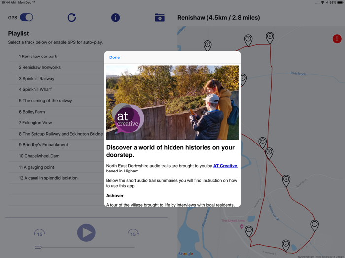 NE Derbyshire audio trails