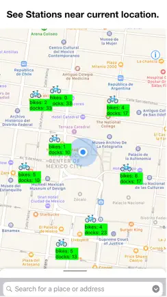 Bike Stations Mexico City iPhone image 1