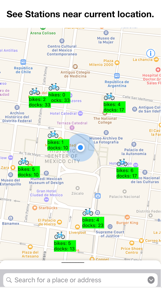 Bike Stations Mexico City screenshot