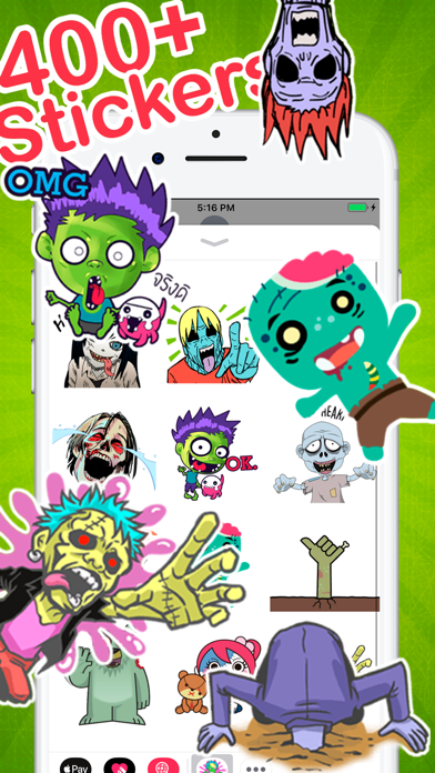 Screenshot #1 pour Zombie Stickers Collection