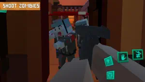 Blocky Zombie Shooter Survival screenshot #3 for iPhone