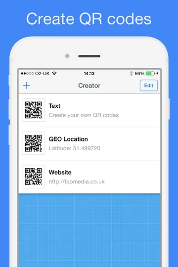 Capture d'écran de QR Code ϟ sur iPhone 4