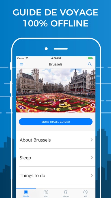Screenshot #1 pour Bruxelles Guide Voyage avec Offline Maps