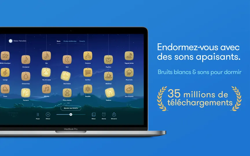 Capture d'écran de Relax Melodies: Sleep Sounds sur iPhone 1